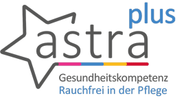 Logo des Partners astra Gesundheitskompetenz Rauchfrei in der Pflege