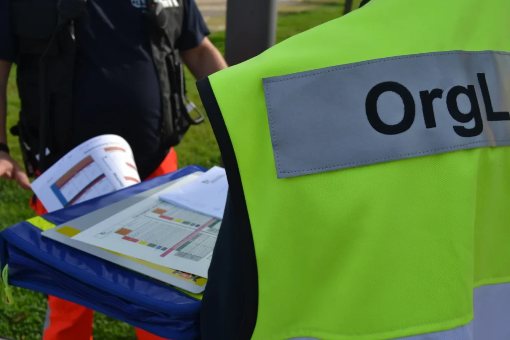 Organisatorischer Leiter Rettungsdienst (OrgL) mit Einsatzunterlagen
